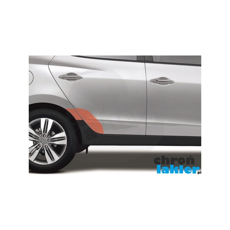 Hyundai Tucson II IX35 naklejka / folia ochronna błotnik i drzwi tył (2010-2015)