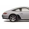 CZARNY MAT Porsche 911 997 Carrera, Carrera S, Carrera 4, Carrera 4S naklejka na błotnik tył