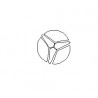 Mercedes E-Klasa W213 po FL folia ochronna na emblemat logo znaczek 3D (2020-)