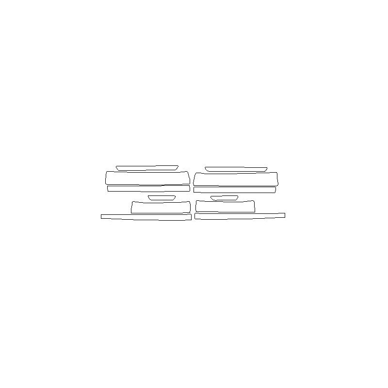 AUDI A8 / S8 D5 folie ochronne / folia ochronna na progi wewnętrzne (2017-)